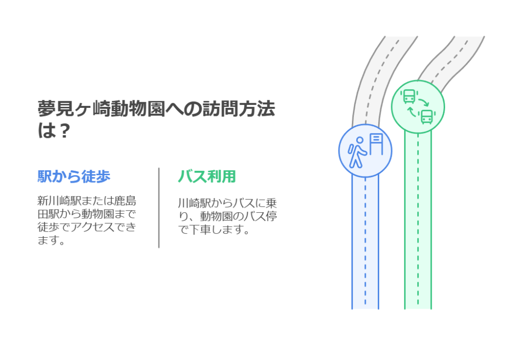 夢見ヶ崎動物園へのアクセス